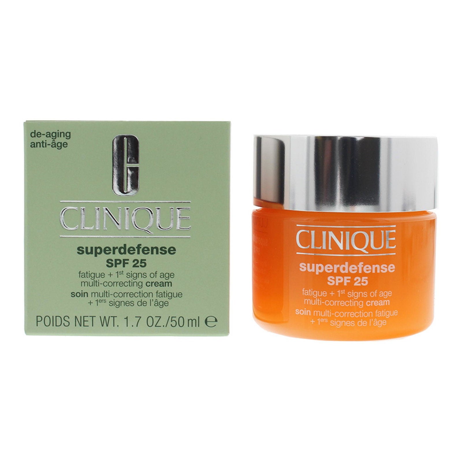 Clinique, Superdefense, Multi-korrigering, Dag, Rik kräm, För ansiktet, SPF 25, 50 ml