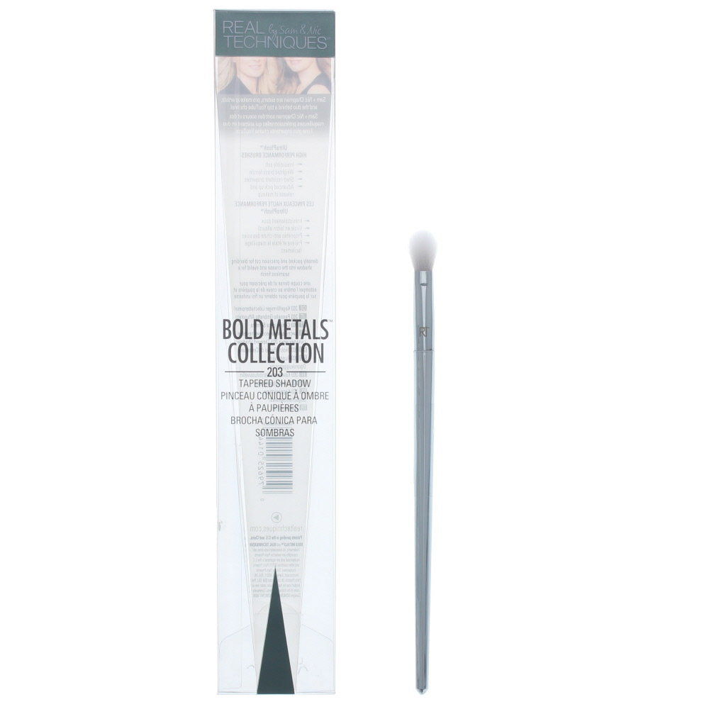 Real Techniques, Bold Metals Collection 203 Tapered Shadow, Ögonborste