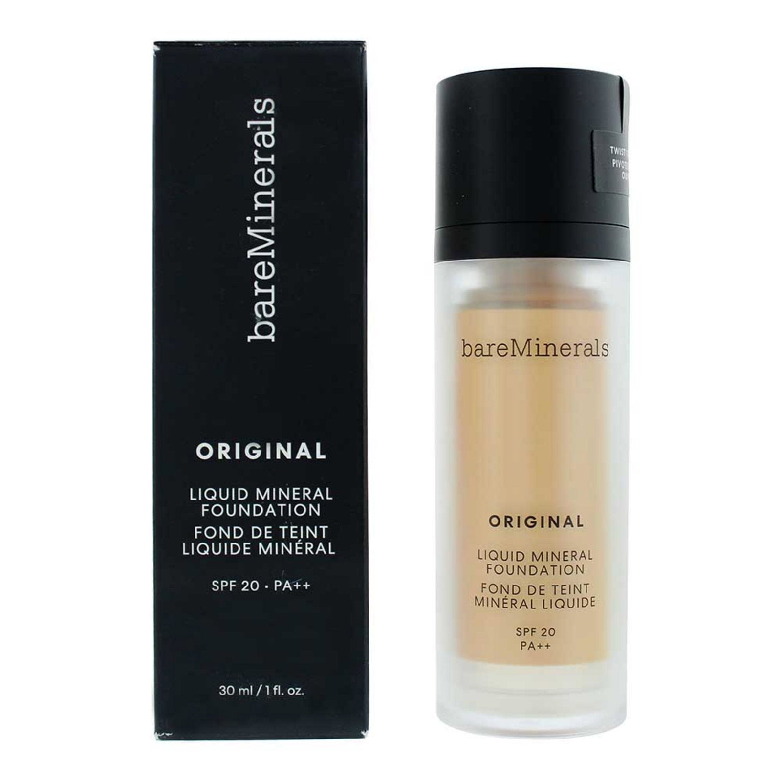 BareMinerals, Original Liquid Mineral, Lysande, Flytande foundation, 06, Neutral elfenben, SPF 20, 30 ml