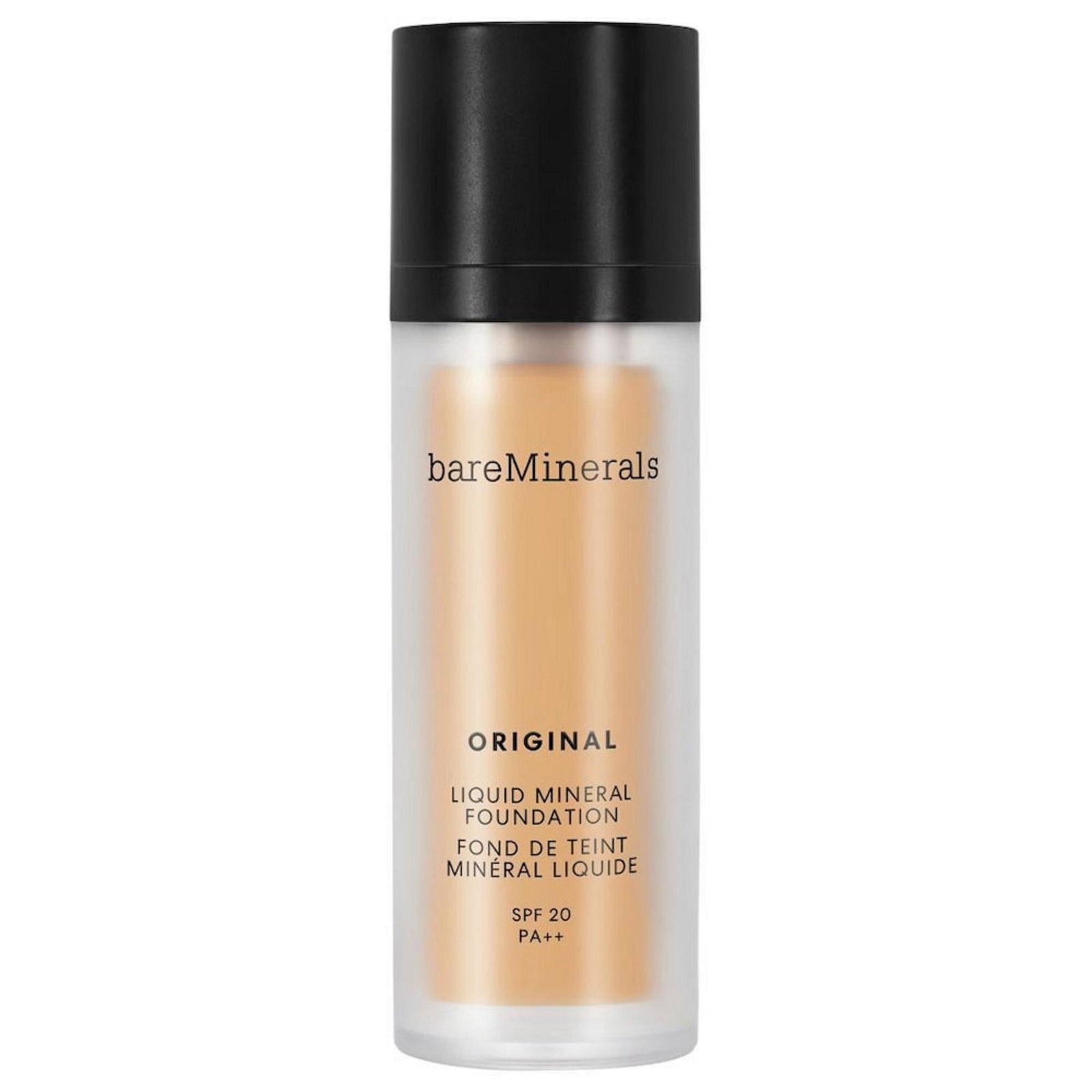 BareMinerals, Original Liquid Mineral, Lysande, Flytande foundation, 18, Mediumbrun, SPF 20, 30 ml