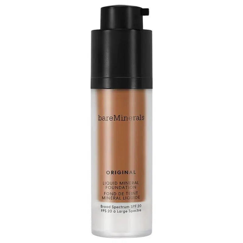 BareMinerals, Original Liquid Mineral, Lysande, Flytande foundation, 25, Gyllene mörker, SPF 20, 30 ml