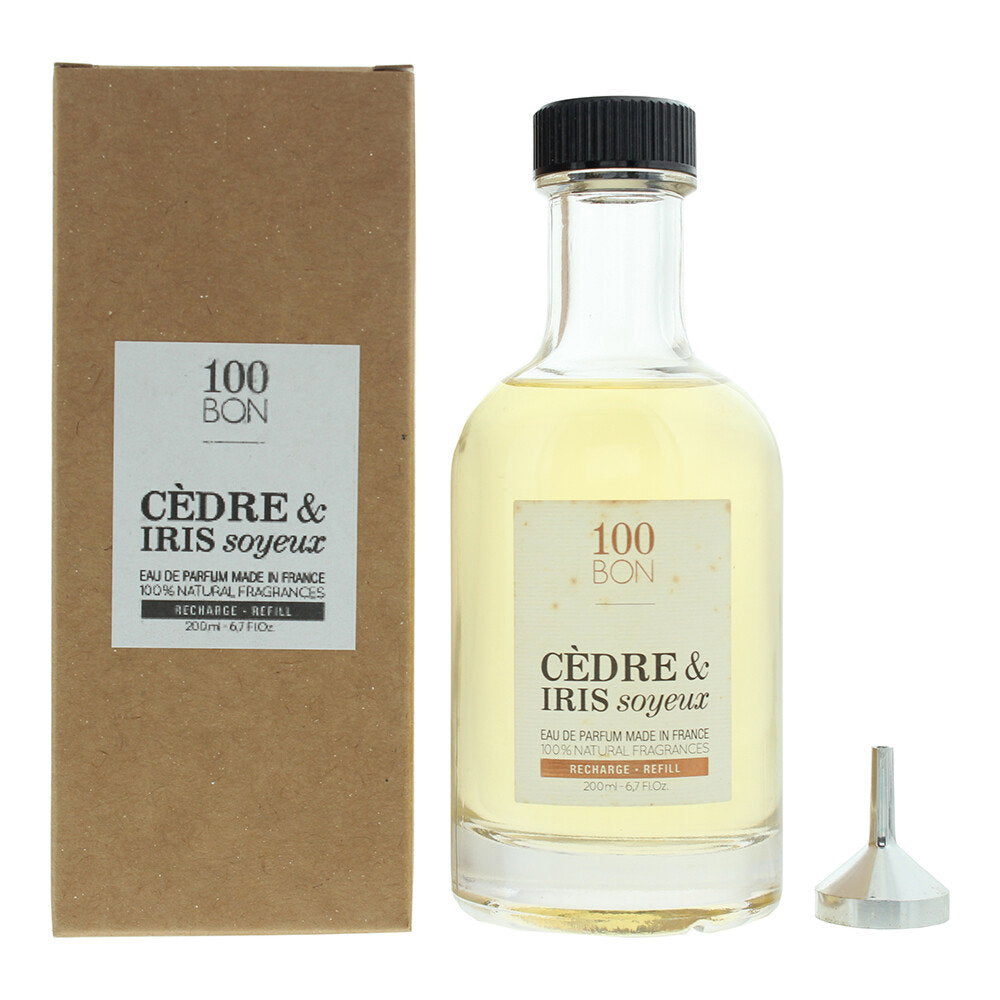 100 Bon, Cedre & Iris Soyeux, Parfymvatten, Unisex, Påfyllning, 200 ml
