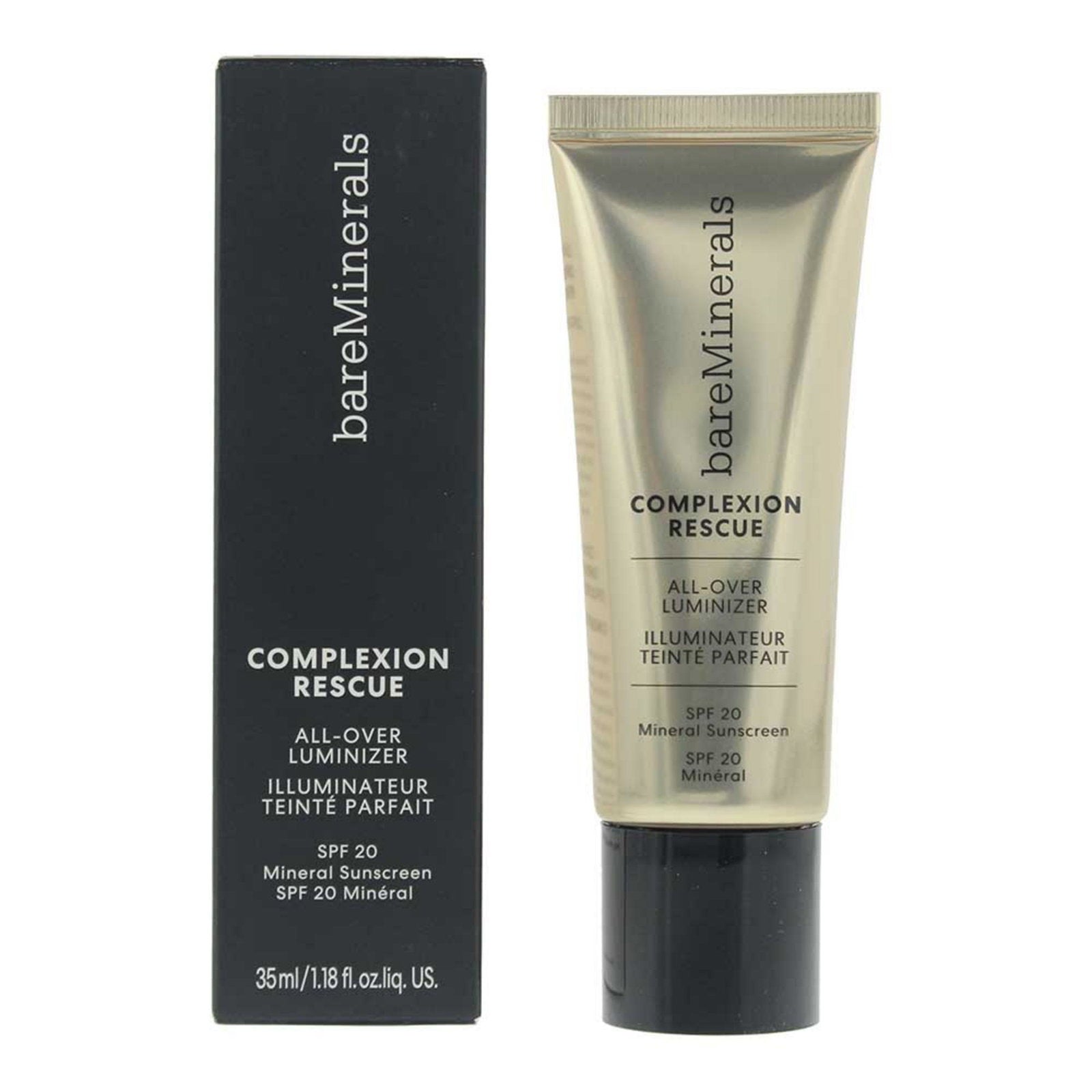 BareMinerals, Complexion Rescue, Belyst, Flytande highlighter, Rosa pärla, 20 SPF, För ansiktet, 35 ml