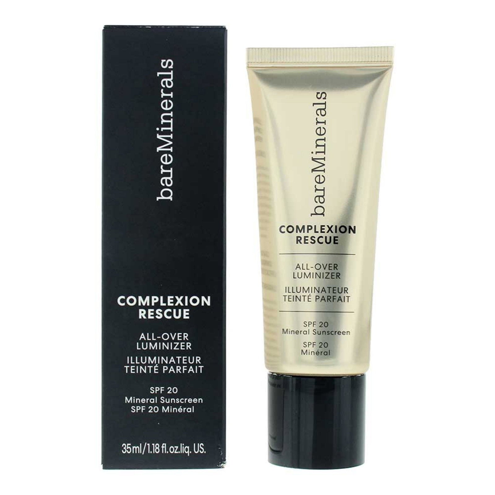 BareMinerals, Complexion Rescue, Belyst, Flytande highlighter, Kopparros, SPF 20, Ansikte, 35 ml