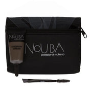 20 Set Nouba: Nouba, Eyebrow Brush + Nouba, Eyebrow Gel, 7 ml + Textile Makeup Bag, Black