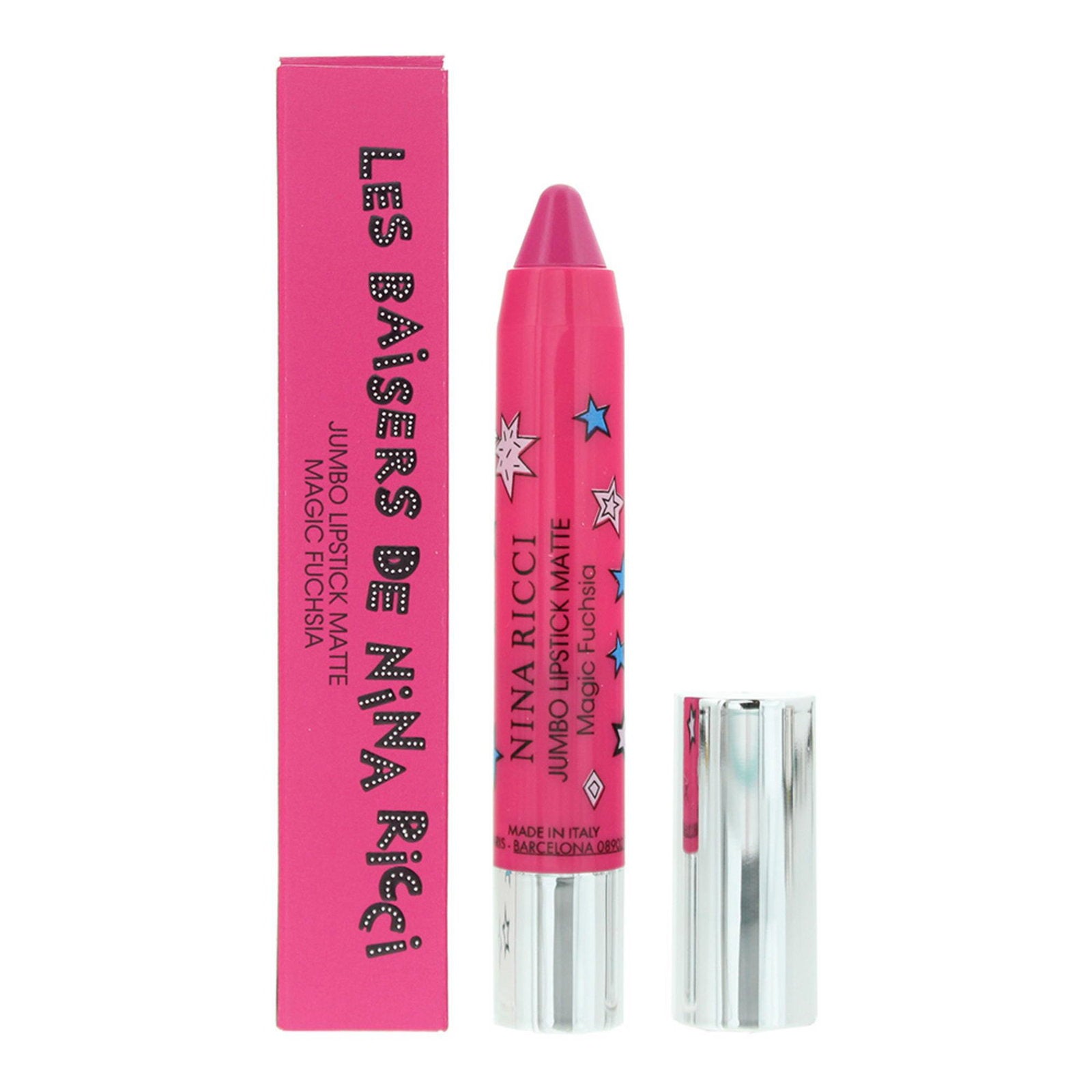 Nina Ricci, Jumbo Lipstick Matte, Krämigt läppstift, Magisk fuchsia, 2.5 g
