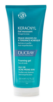Ducray, Keracnyl, Nedbrytbar, Doft, Rengöring, Duschgel, Ansikte, Oily, 200 ml