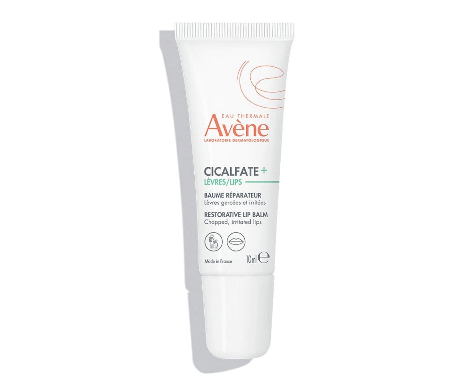 Avene, Cicalfate+, Naturlig, Hydrerar, Läppbalsam behandling, 10 ml