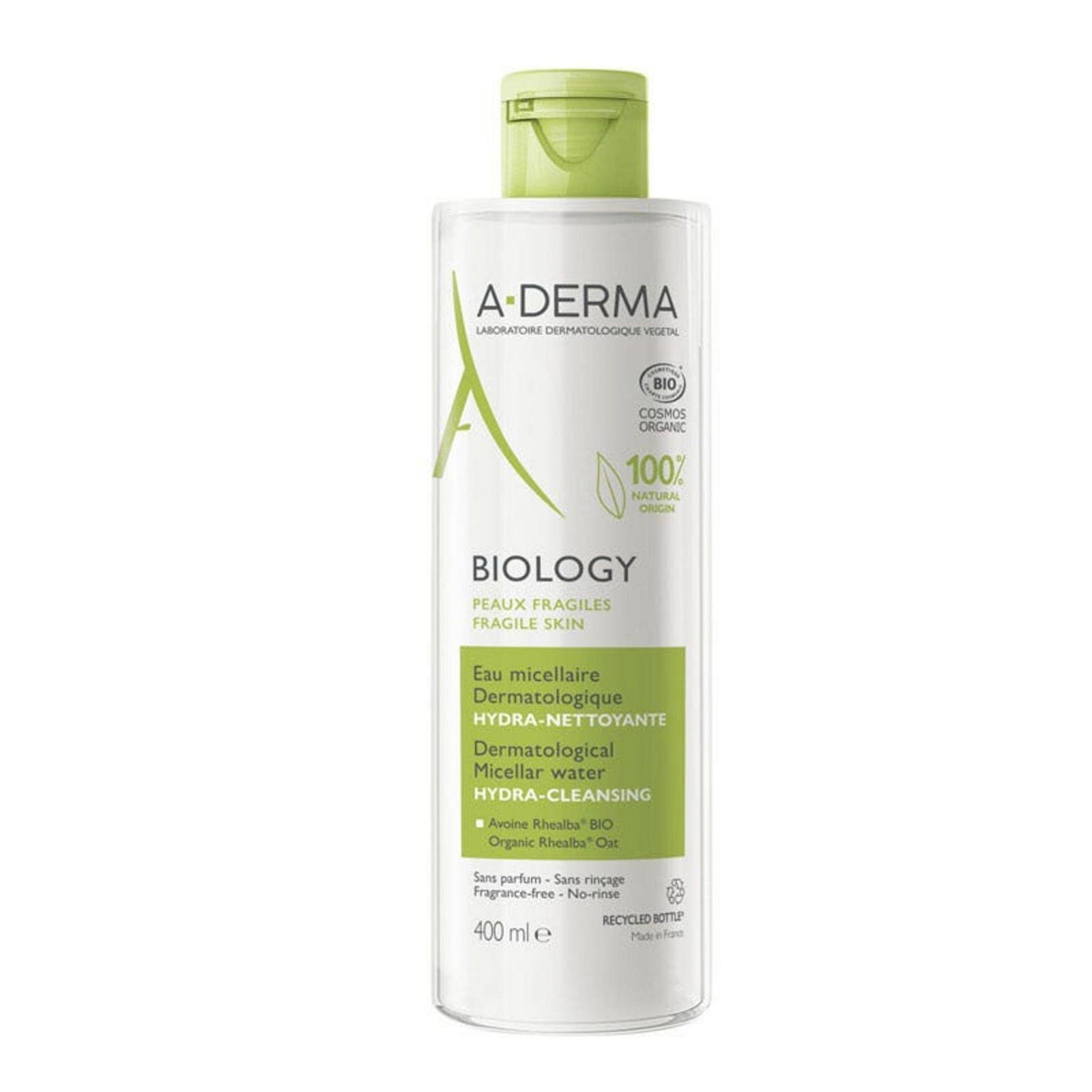 A-Derma, Biology, Återfuktande, Micellärt vatten, Alla hudtyper, 400 ml