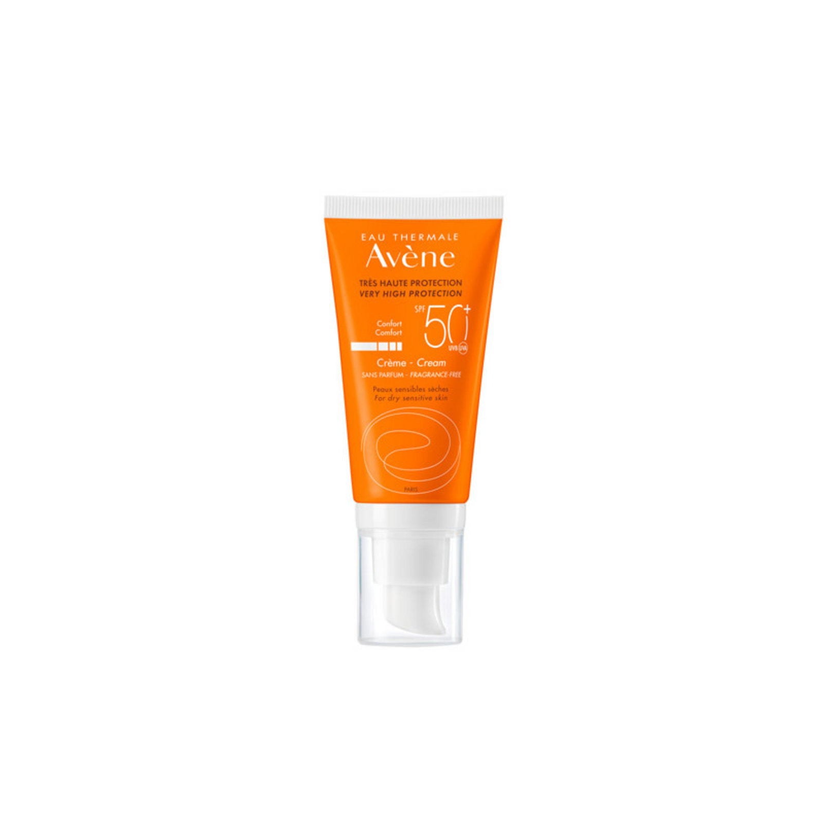 Avene, Sun Care, Hög UV-skydd, Grädde, Hela ansiktet, SPF 50+, 50 ml