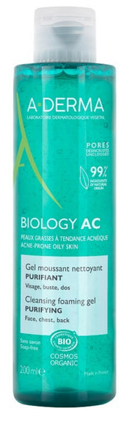 A-Derma, Biology AC, Renande, Rengöringsgel, 200 ml