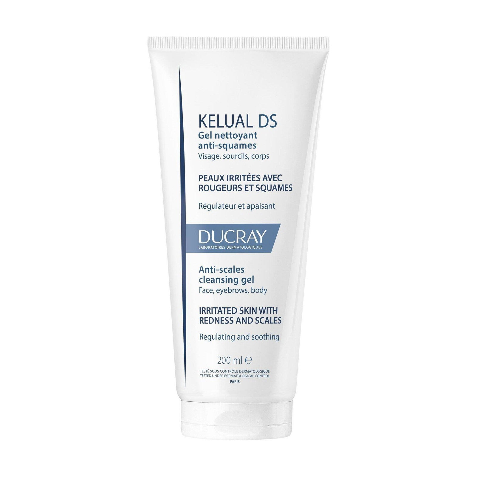 Ducray, Kelual DS, Hypoallergen, Anti-Scales, Rengöringsgel, För ansiktet, 200 ml