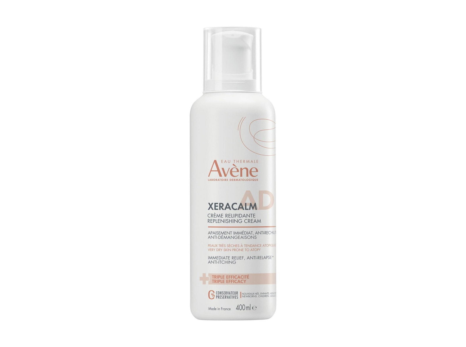 Avene, Xeracalm, Påfyllning, Grädde, 400 ml