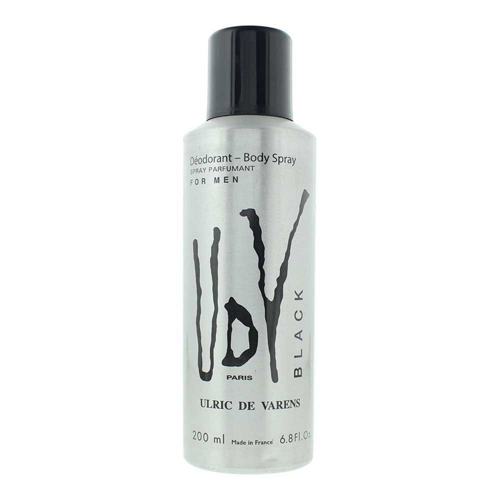 Ulric De Varens, Black, Deodorantspray, För män, 200 ml