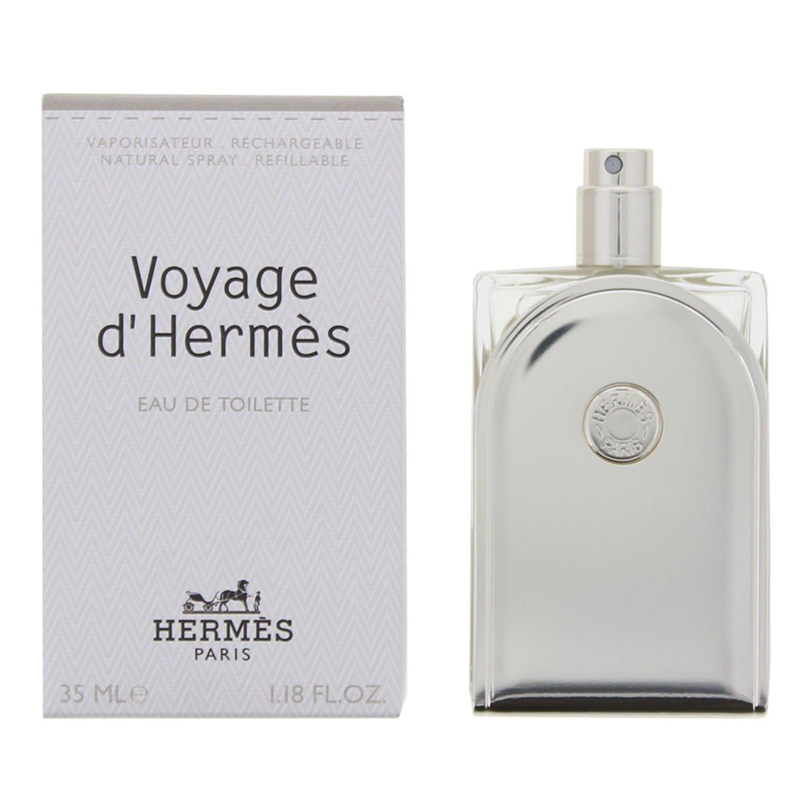 Hermes, Voyage d'Hermes, Eau de Toilette, Unisex, Påfyllningsbar, 35 ml