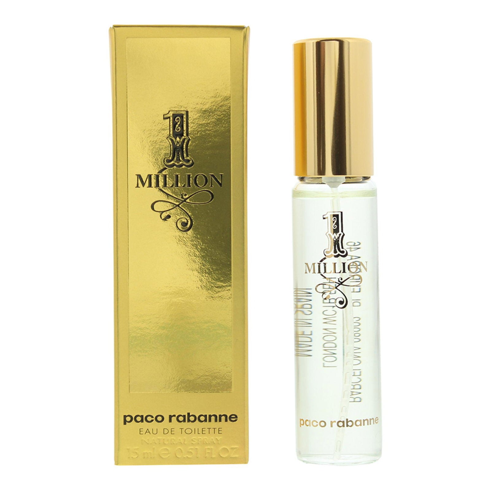 Paco Rabanne, 1 Million, Eau de Toilette, För män, 15 ml