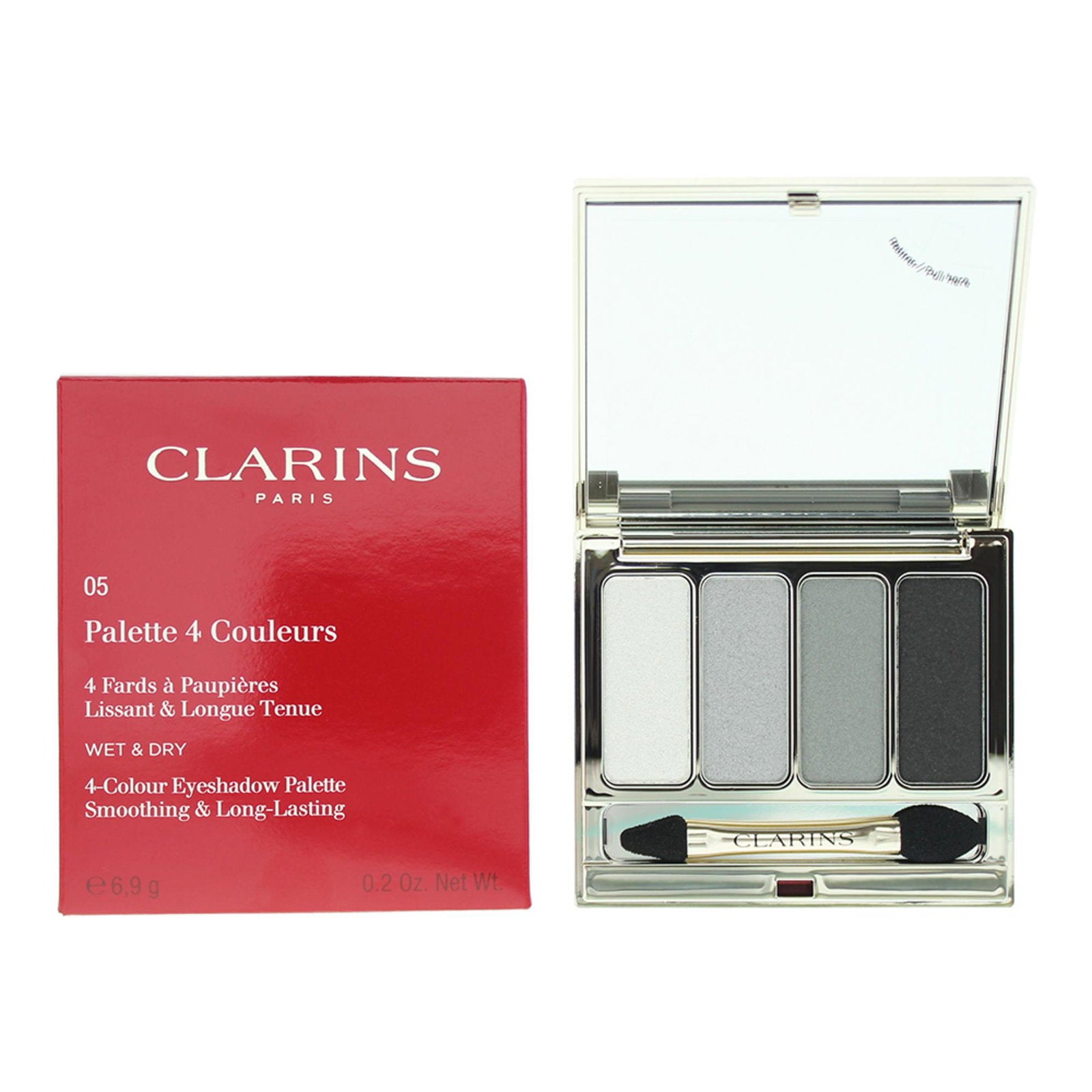 Clarins, 4 Colour, Ögonskuggspalett, 05, Rökt, 4 nyanser, 6.8 g