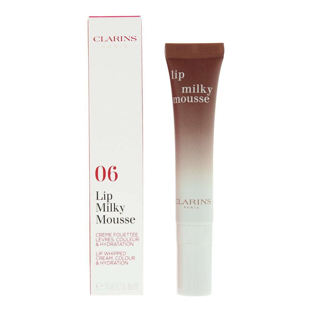 Clarins, Lip Milky Mousse, Satinfinish, Läppbalsam, 06, Mjölk Naken, 10 ml