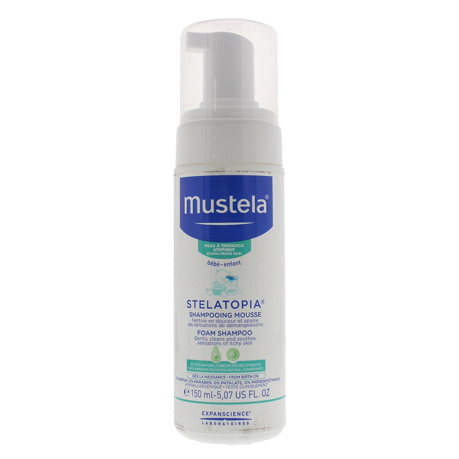 Mustela, Stelatopia, Hårschampo, Lugnar, 150 ml