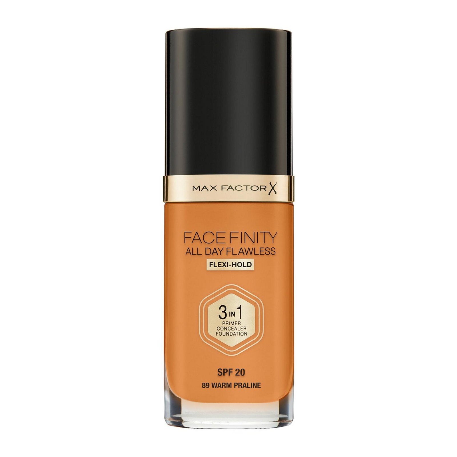 Max Factor, Facefinity All Day Flawless, Matt finish, Primer, concealer och foundation 3-i-1, 88, Pralin, SPF 20, 30 ml
