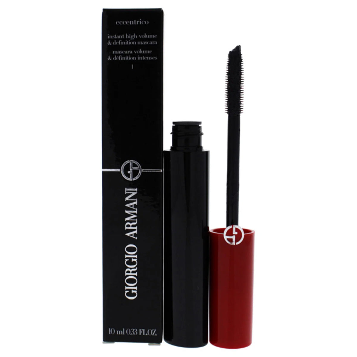 Giorgio Armani, Eccentrico, Volumizing & Defining, Mascara, 1, Obsidian Black, 10 ml