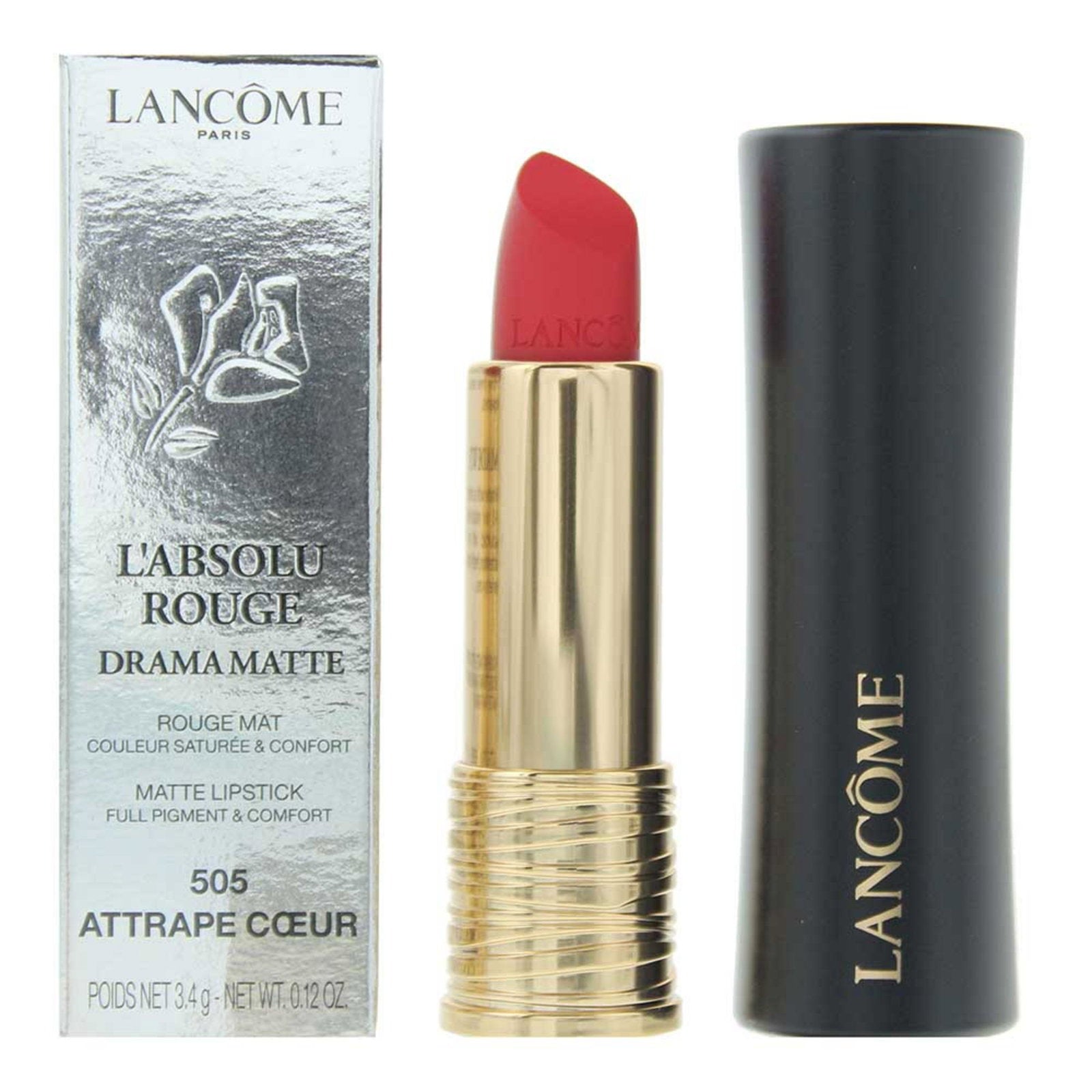 Lancome, L'Absolu Rouge Drama Matte, Krämigt läppstift, 505, Hjärtfångare, 3.4 g