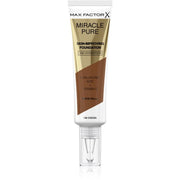 Max Factor, Miracle Pure, Hyaluronsyra, Strålande, Flytande foundation & serum 2-i-1, Kakao, 100, SPF 30, 30 ml