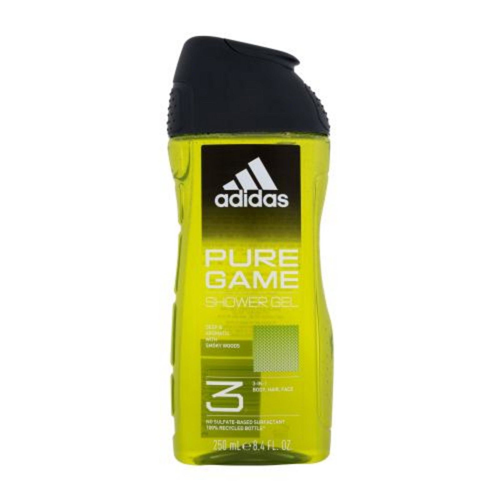 Adidas, Pure Game, Rengöring, Duschgel, För kropp, ansikte & hår, Alla hudtyper, 250 ml