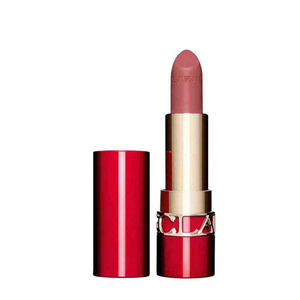 Clarins, Joli Rouge Velvet, Naturlig, Grädde, Krämigt läppstift, 754V, Djuprött, 3.5 g
