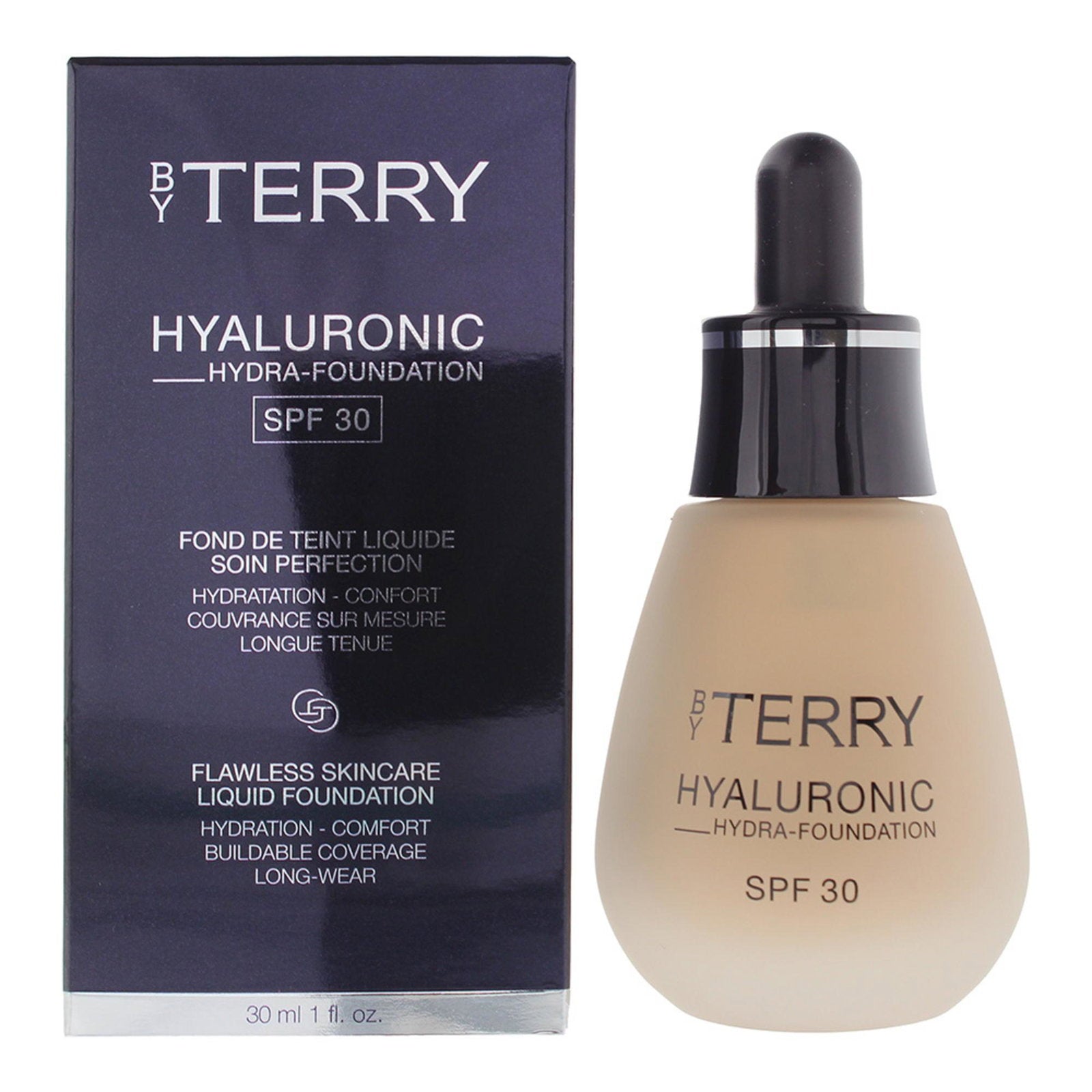 By Terry, Hyaluronic Hydra, Hyaluronsyra, Flytande foundation, 300W, Varm - Medium Rättvis, SPF 30, 30 ml
