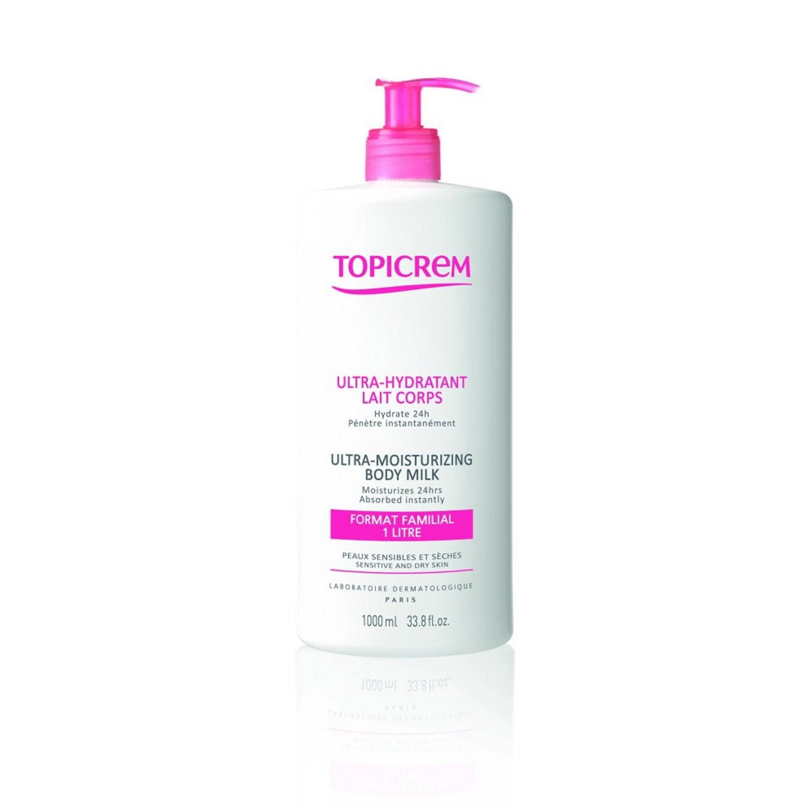 Topicrem, Ultra Hydratant, Kroppsmjölk, 1000 ml