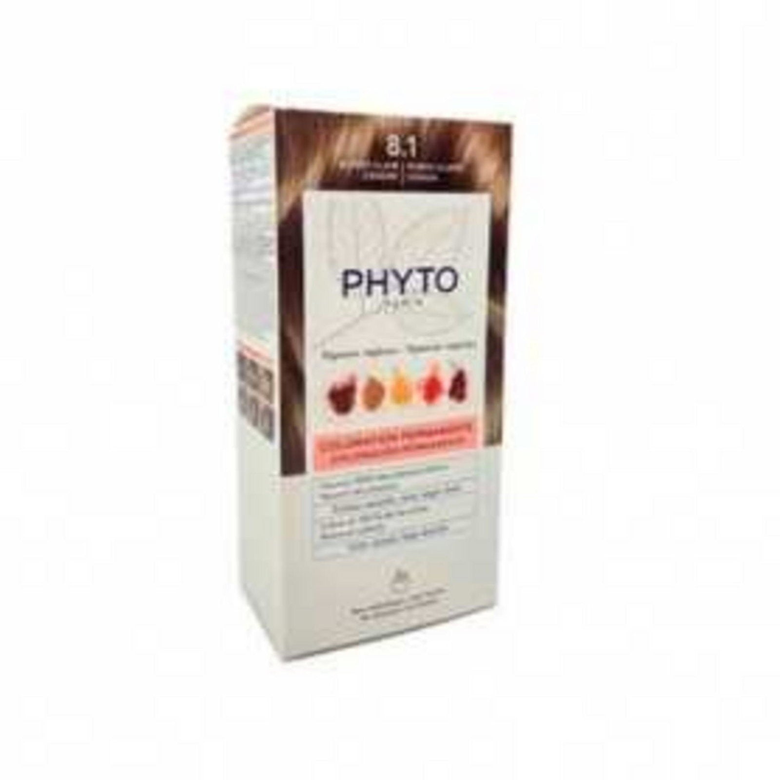 Phyto, Color, Permanent hårfärg, 8.1 Blond Clair Cendré, 50 ml