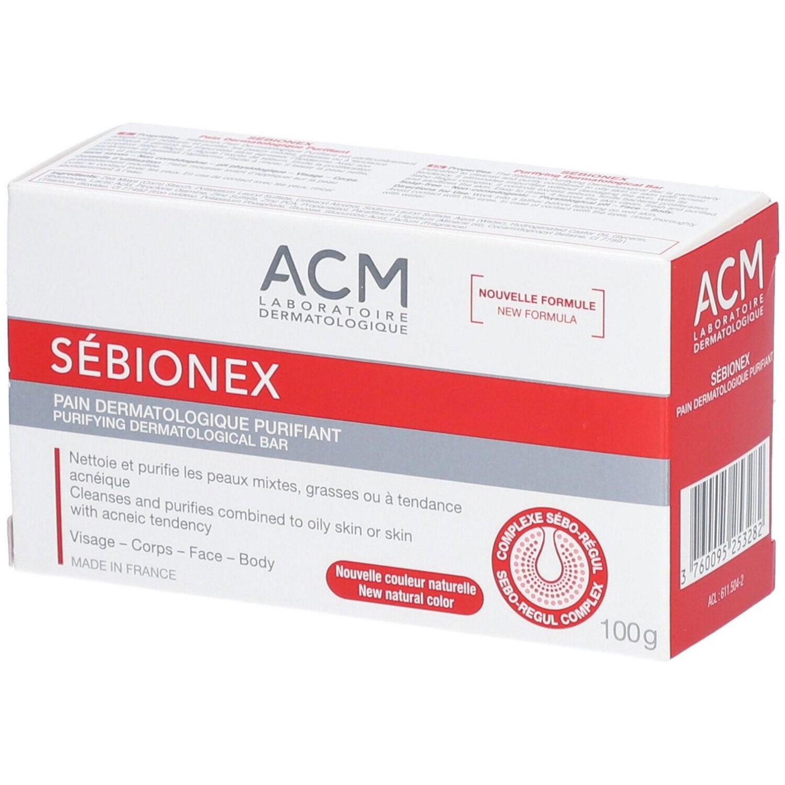 Laboratoire ACM, Sebionex, Renande, Rengöringsbar, För ansiktet, 100 g