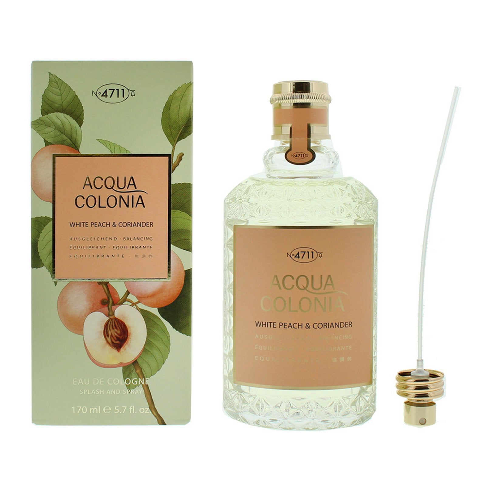 4711, Acqua Colonia White Peach & Coriander, Eau de Cologne, Unisex, 170 ml
