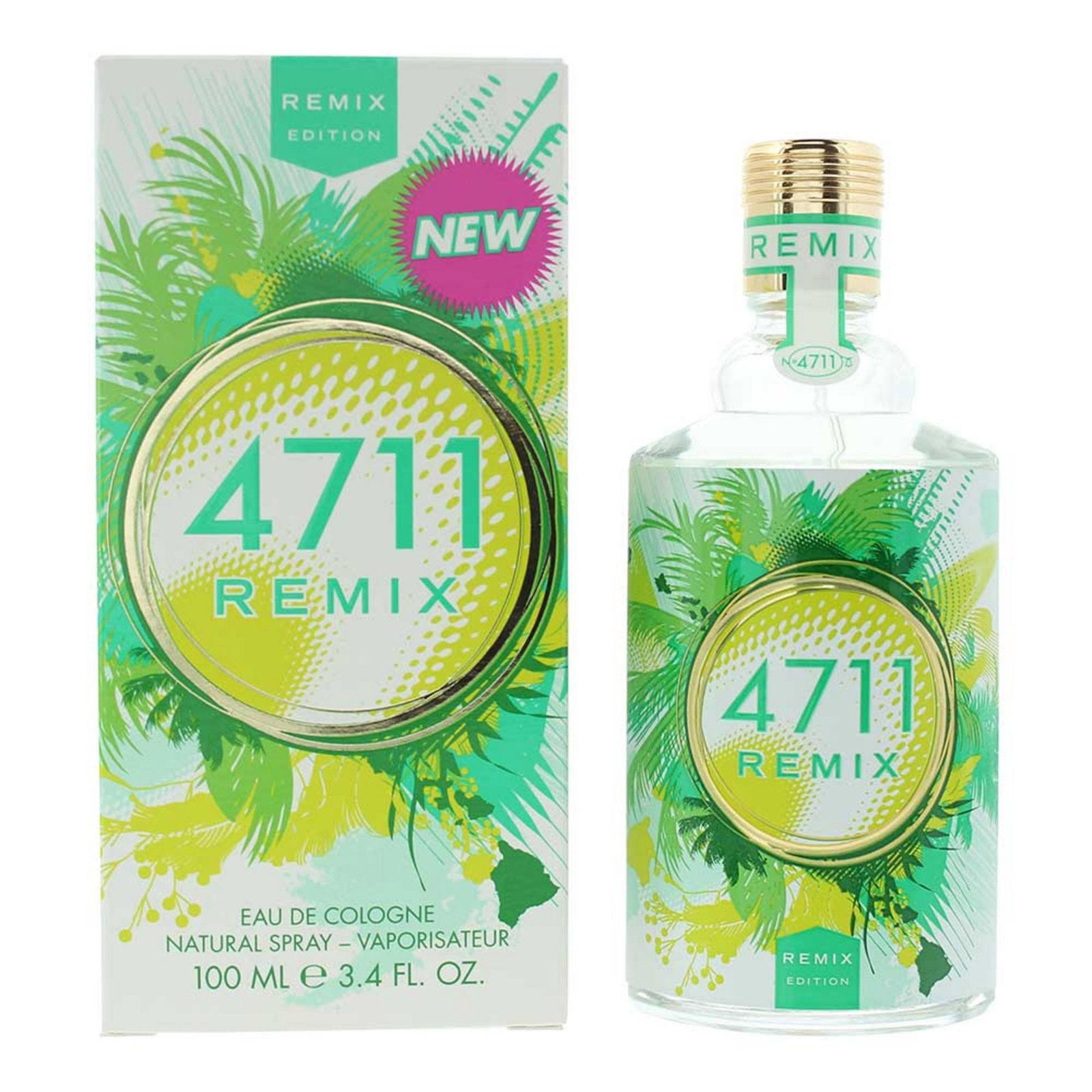 4711, Remix Green Oasis, Eau de Cologne, Unisex, 100 ml