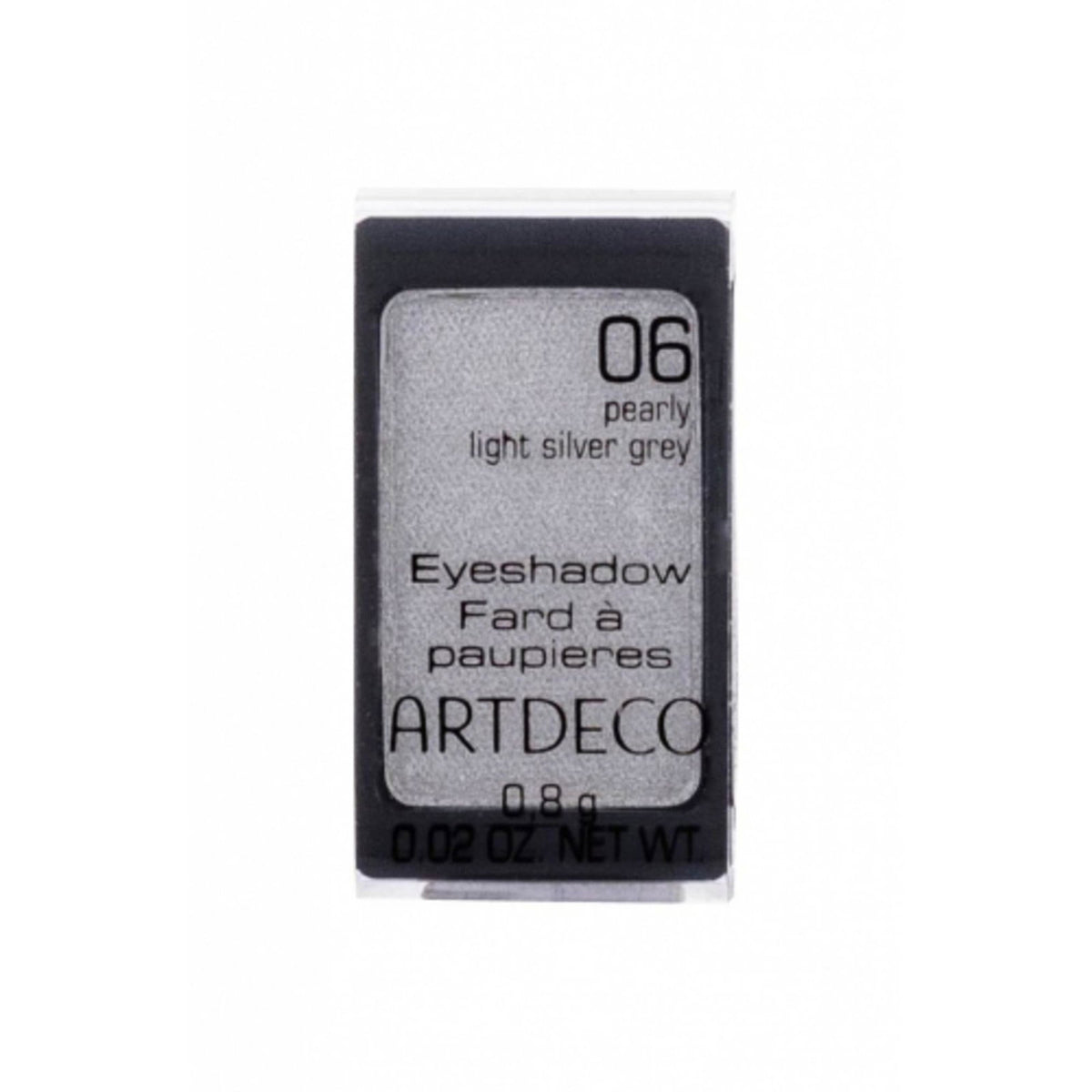 ArtDeco, ArtDeco, Ögonskuggspuder, 06, Pearly Light Silver Grey, 1 nyans, Påfyllning, 0.8 g