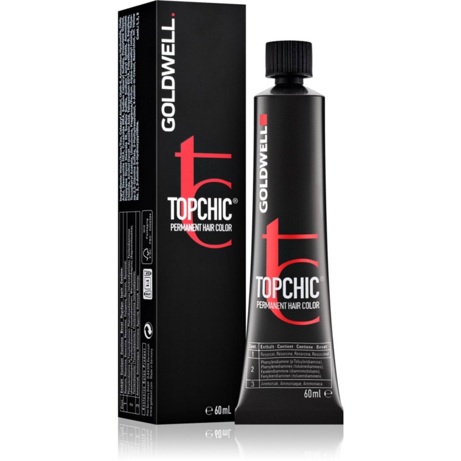 Goldwell, TopChic, Permanent hårfärg, 5N Light Brown, 60 ml