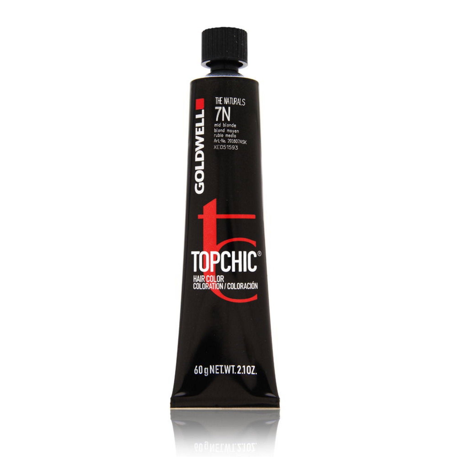 Goldwell, TopChic, Permanent hårfärg, 7N Medium Blonde, 60 ml