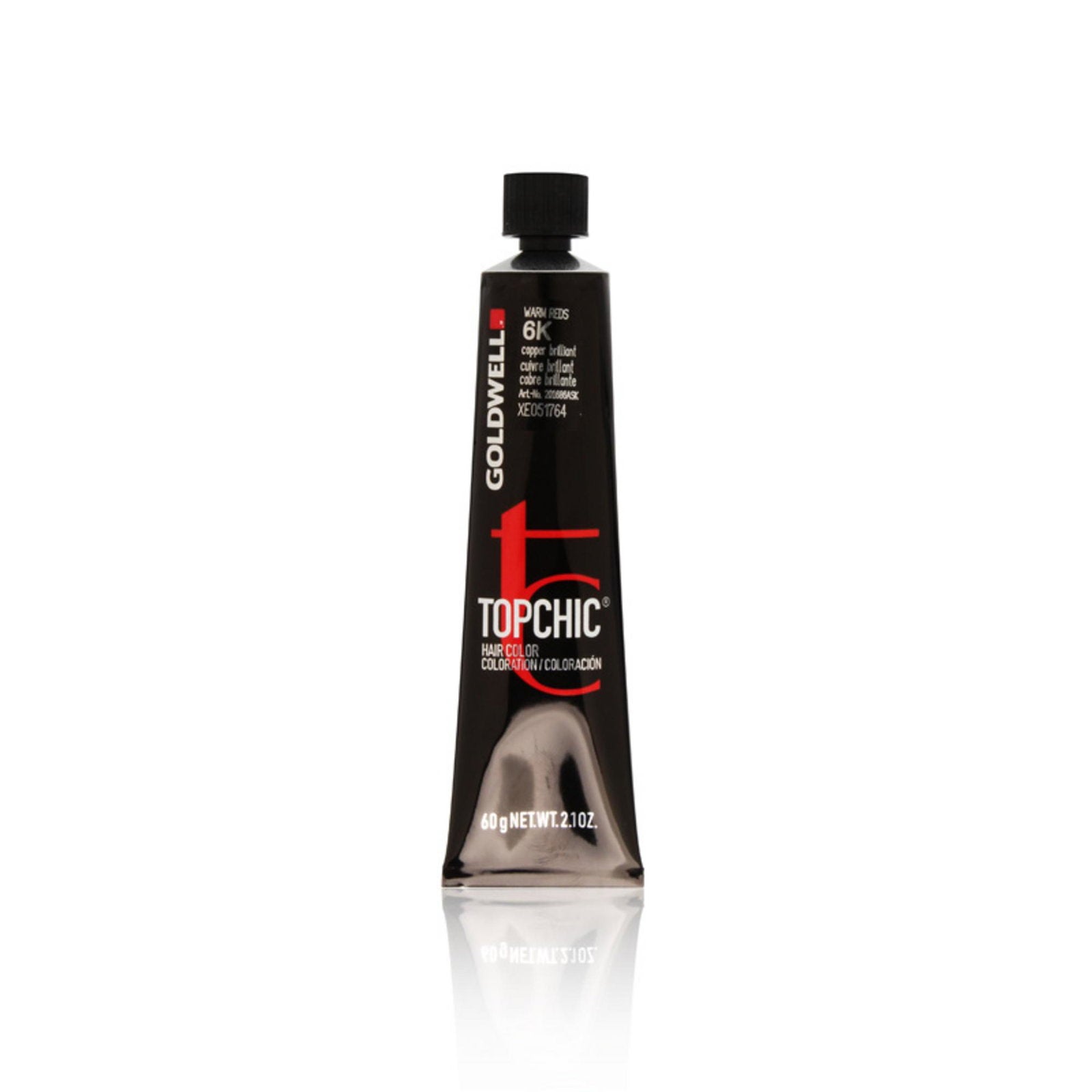 Goldwell, TopChic, Permanent hårfärg, 6K Copper Brilliant, 60 ml