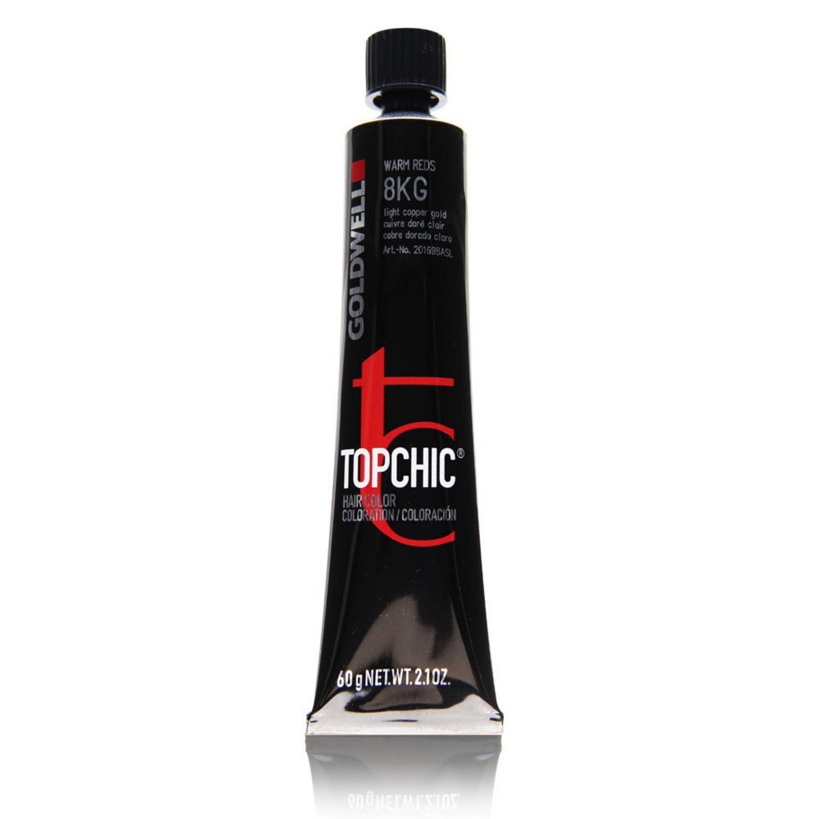 Goldwell, TopChic, Permanent hårfärg, 8KG Light Copper Gold, 60 ml