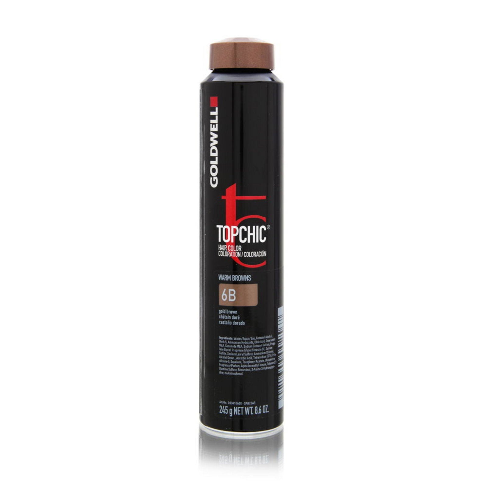 Goldwell, TopChic, Permanent hårfärg, 6B Gold Brown, 250 ml