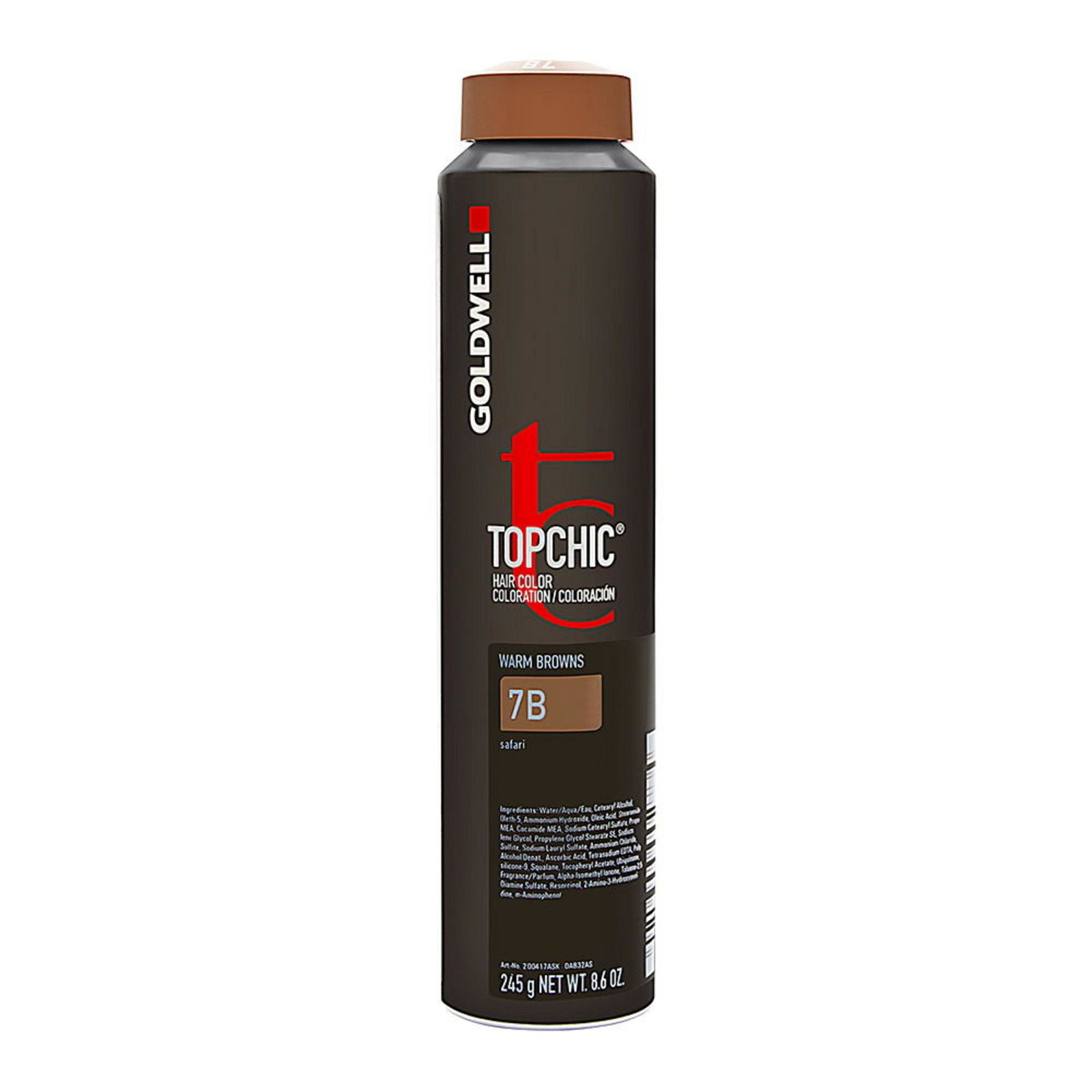Goldwell, TopChic, Permanent hårfärg, 7B Medium Blonde Beige, 250 ml