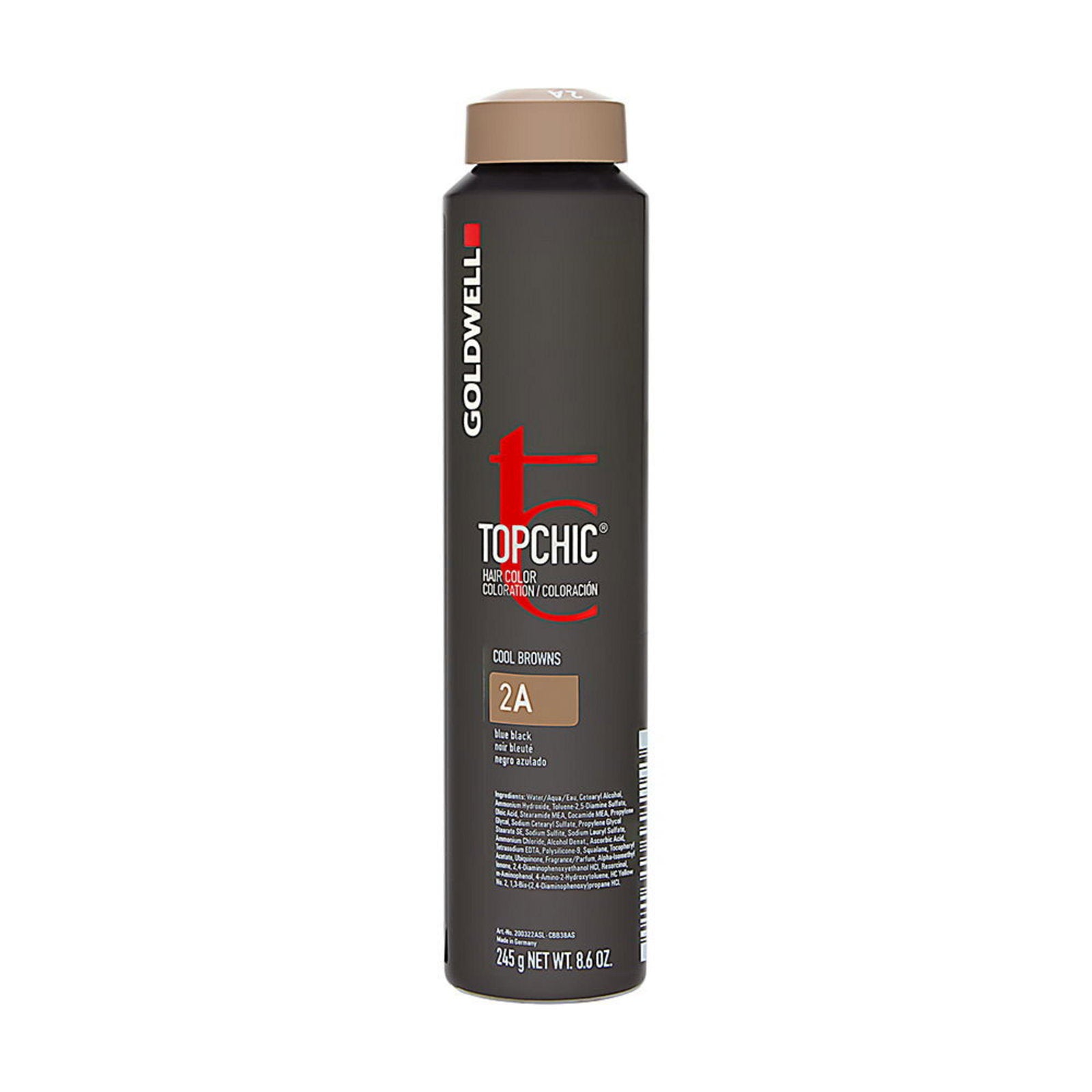 Goldwell, TopChic, Glycerin, Permanent hårfärg, 2A Blue Black, 250 ml