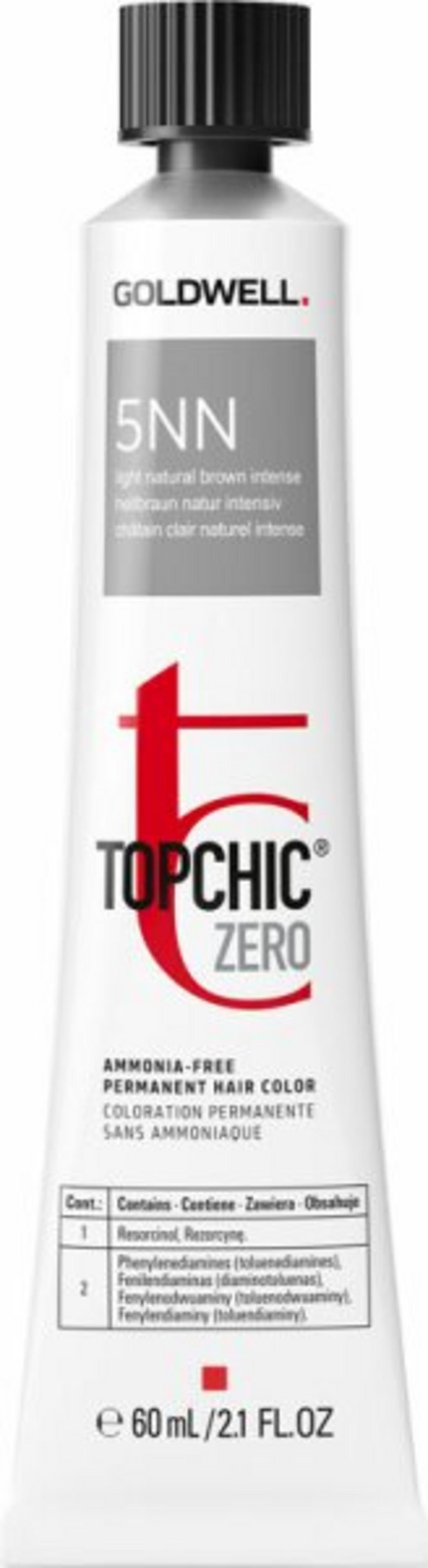 Goldwell, TopChic Zero, Permanent hårfärg, 5NN Light Brown Extra, 60 ml