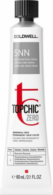 Goldwell, TopChic Zero, Permanent hårfärg, 5NN Light Brown Extra, 60 ml