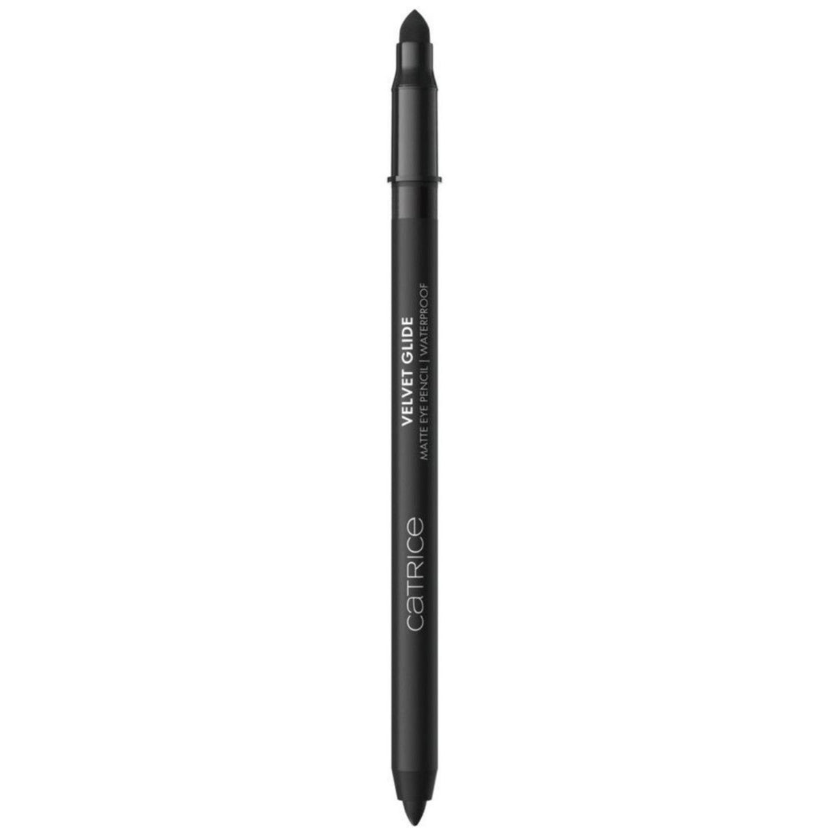 Catrice, Velvet Glide, Vattentät, Dubbeländad, Matt, Gelögonpenna, 010, Black Stone, 1.4 g