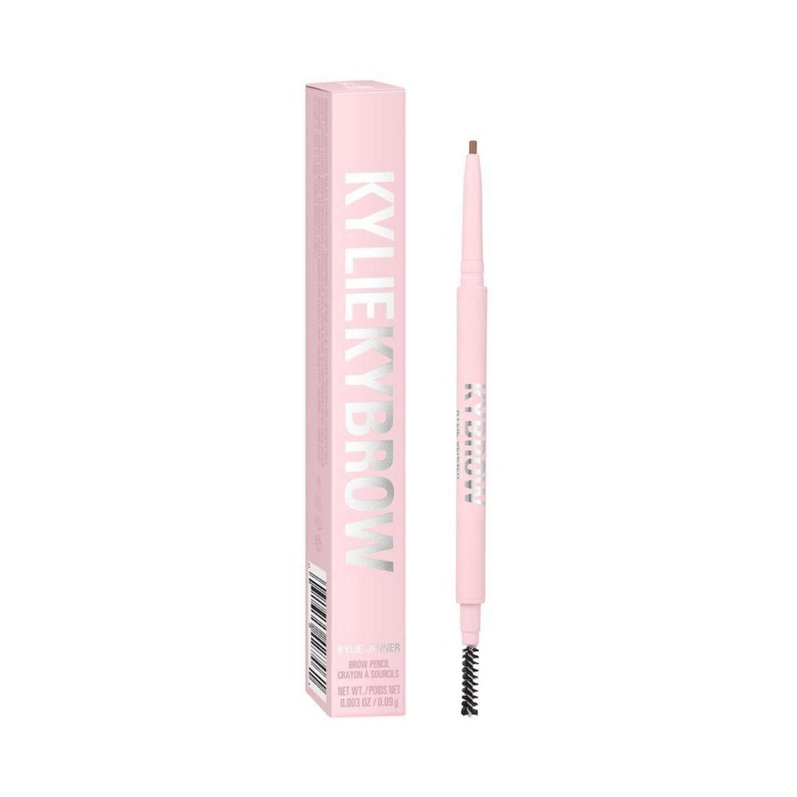 Kylie Cosmetics, Kybrow, Definierad, Ögonbrynskräm penna & borste 2-i-1, 001, Blond, 0.09 g