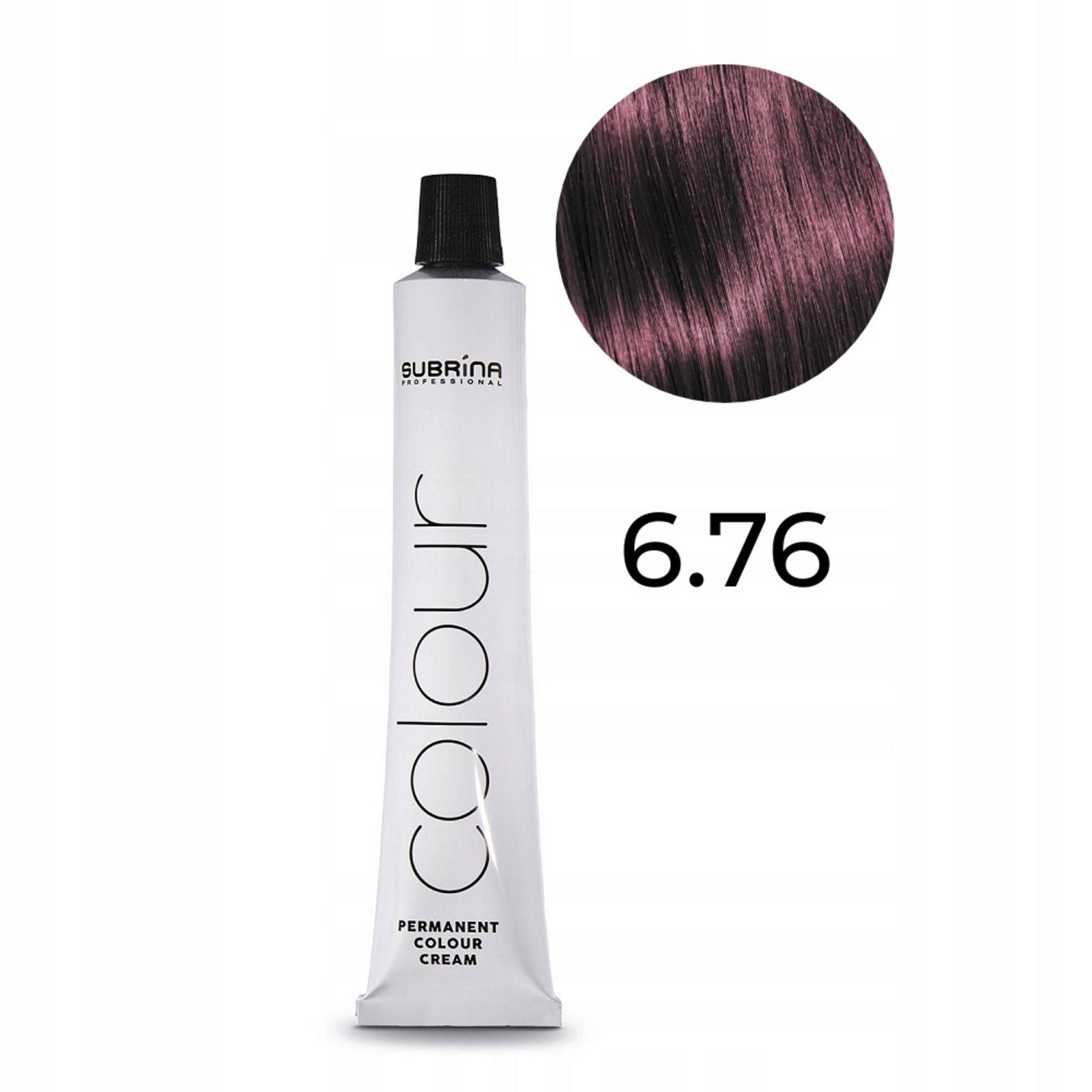Subrina Professional, Permanent Colour, Argan, Permanent hårfärg, 6/76 Dark Blonde Violet Chestnut, 100 ml