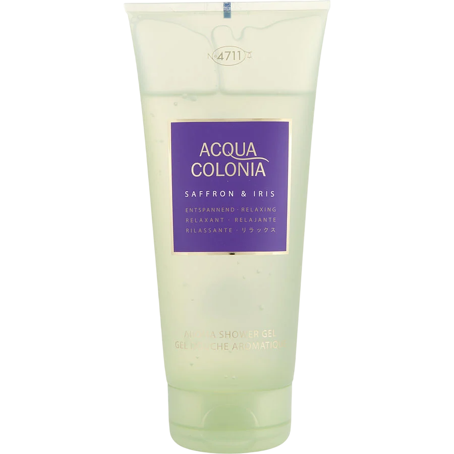 4711, Acqua Colonia, Koloni Saffran och Iris, Återfuktande, Duschgel, Alla hudtyper, 200 ml