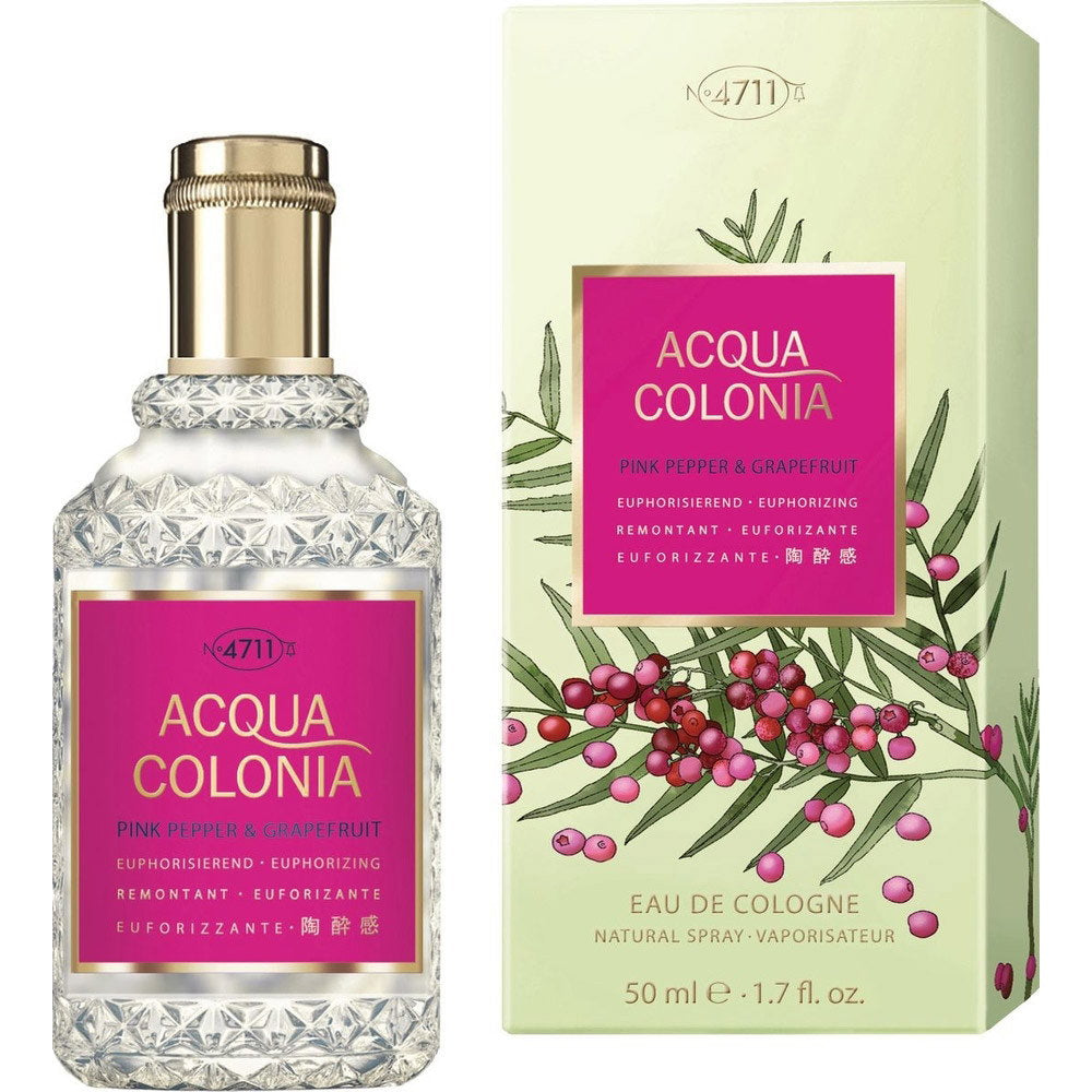 4711, Acqua Colonia Pink Pepper & Grapefruit, Eau de Cologne, Unisex, 50 ml